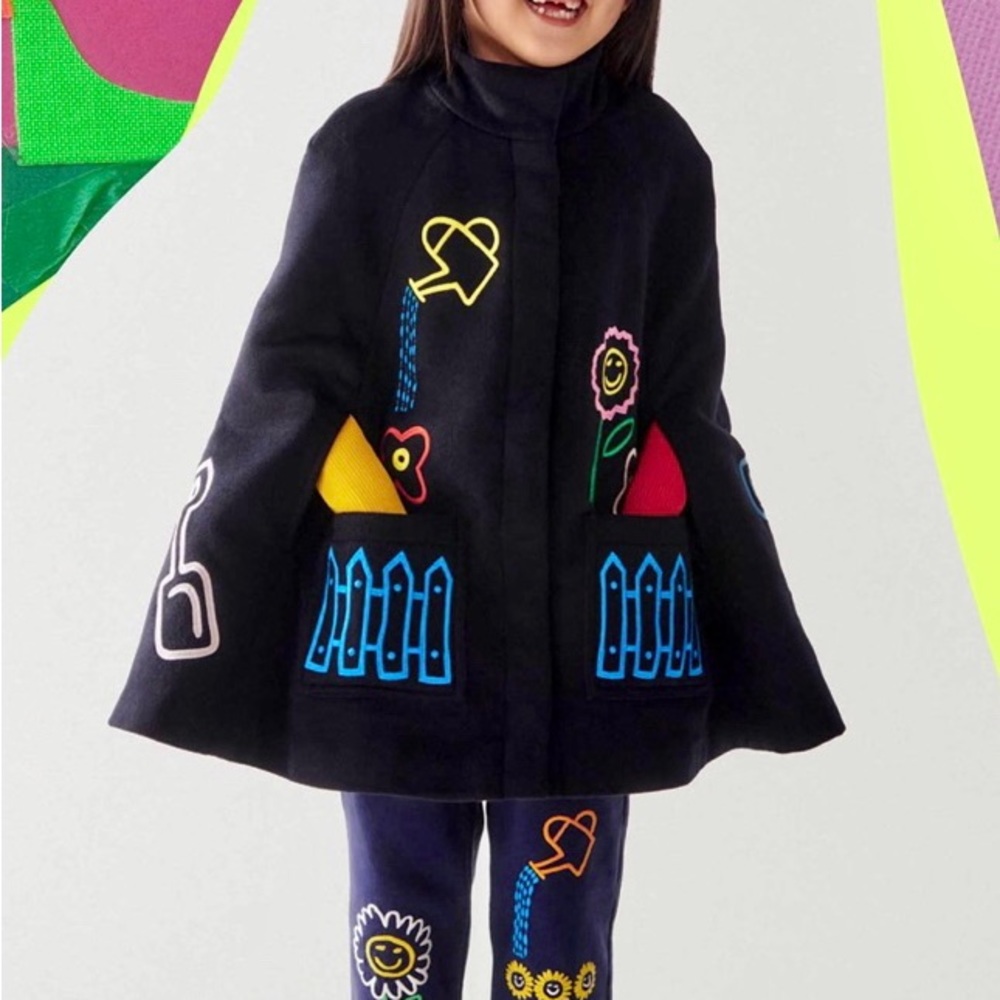 Stella McCartney garden wool cape